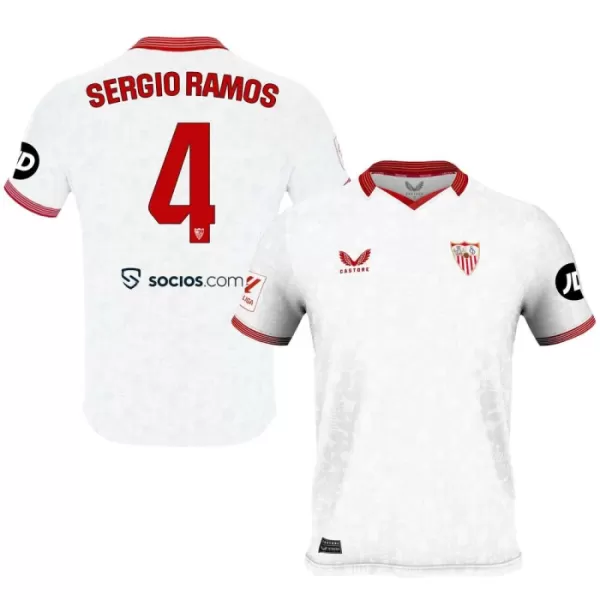 Sevilla FC Sergio Ramos 4 Fotbollströja Hemma 2023/24