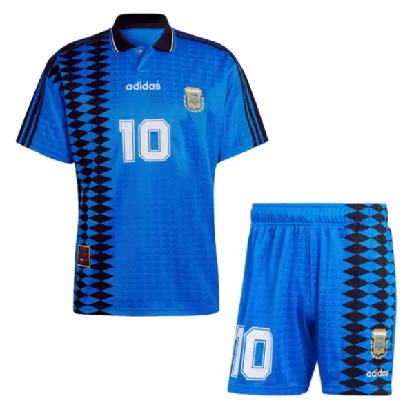 Argentina 10 Fotbollströja Barn Borta Retro 1994