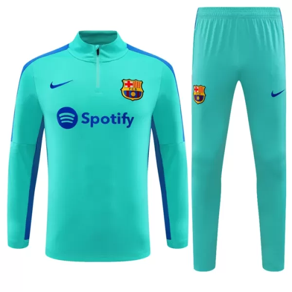 Barcelona Träningströjasats Quarter-Zip 2023/24 Blå