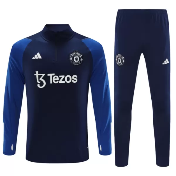 Manchester United Träningströjasats Quarter-Zip 2023/24 Navy