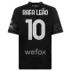 AC Milan Rafael Leao 10 Fotbollströja Barn Fjärde 2023/24 Svart