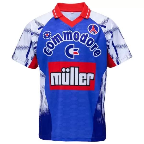 Paris Saint-Germain 1992-93 Fotbollströja Borta Retro