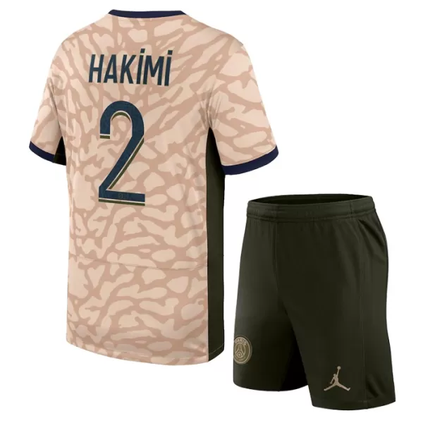 Paris Saint-Germain Hakimi 2 Fotbollströja Barn Fjärde Jordan 2023/24