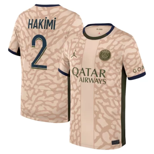 Paris Saint-Germain Hakimi 2 Fotbollströja Fjärde Jordan 2023/24