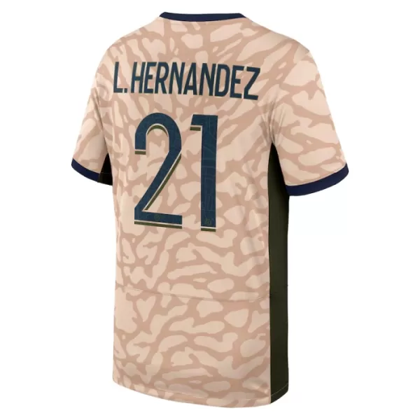 Paris Saint-Germain Lucas Hernandez 21 Fotbollströja Fjärde Jordan 2023/24