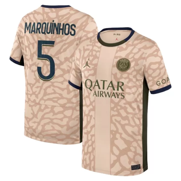 Paris Saint-Germain Lucas Marquinhos 5 Fotbollströja Fjärde Jordan 2023/24