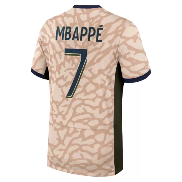 Paris Saint-Germain Mbappé 7 Fotbollströja Barn Fjärde Jordan 2023/24