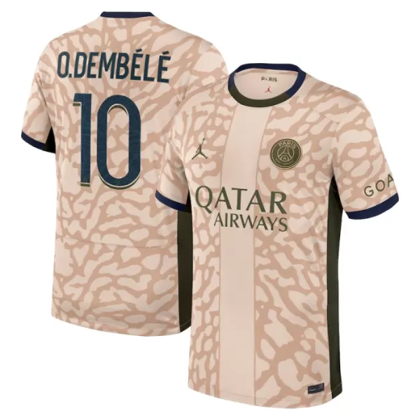 Paris Saint-Germain O. Dembele 10 Fotbollströja Fjärde Jordan 2023/24