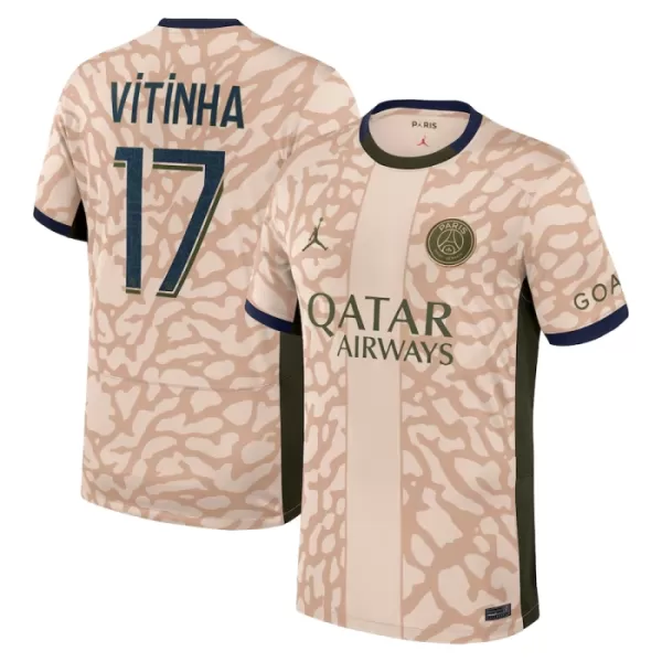 Paris Saint-Germain Vitinha 17 Fotbollströja Fjärde Jordan 2023/24