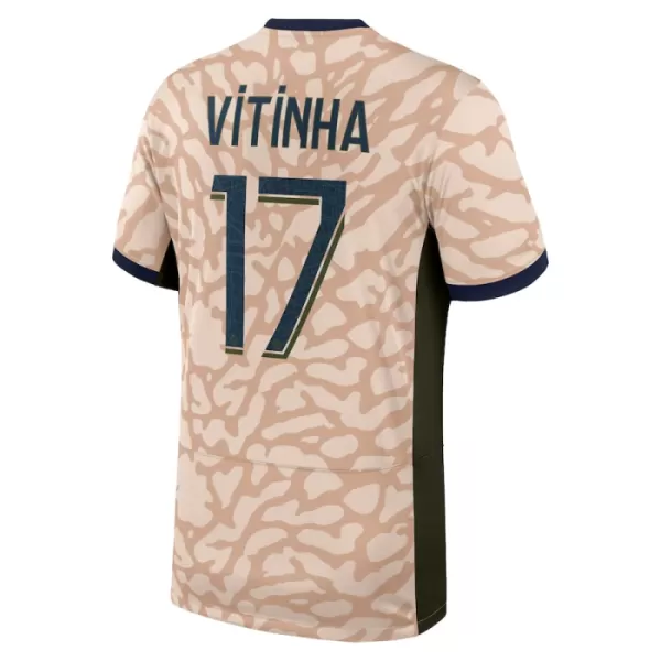 Paris Saint-Germain Vitinha 17 Fotbollströja Fjärde Jordan 2023/24