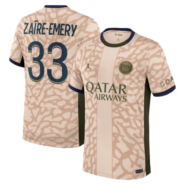 Paris Saint-Germain Zaire-Emery 33 Fotbollströja Fjärde Jordan 2023/24