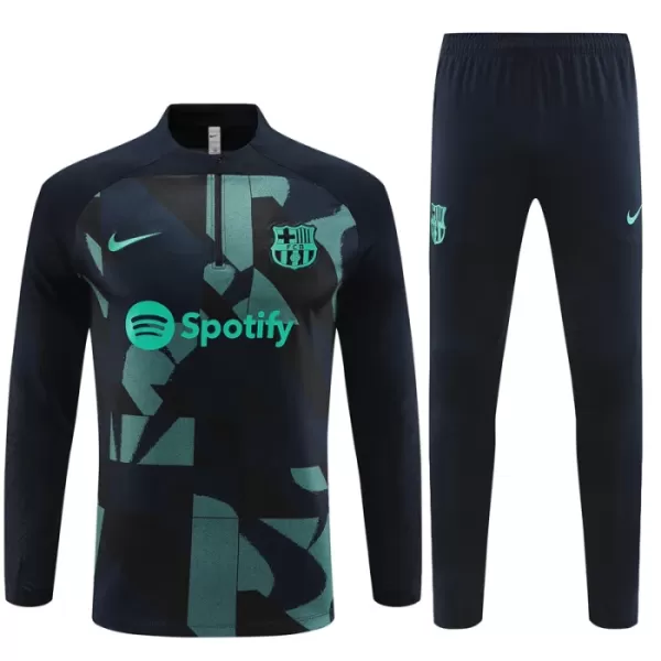 Barcelona Träningströjasats Quarter-Zip 2023/24 Svart