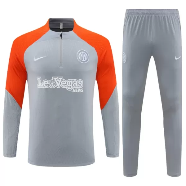 Inter Milan Träningströjasats Quarter-Zip 2023/24 Grå