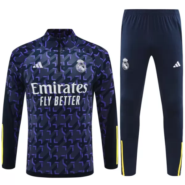 Real Madrid Träningströjasats Quarter-Zip Barn 2023/24 Navy