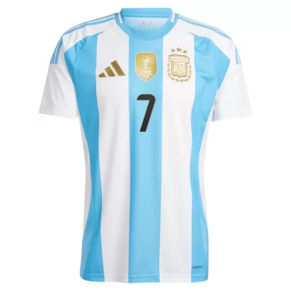 Argentina De Paul 7 Fotbollströja Hemma 2024