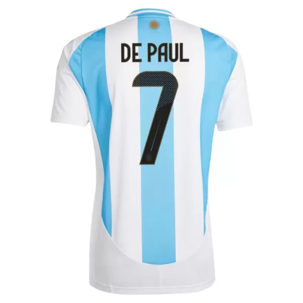 Argentina De Paul 7 Fotbollströja Hemma 2024