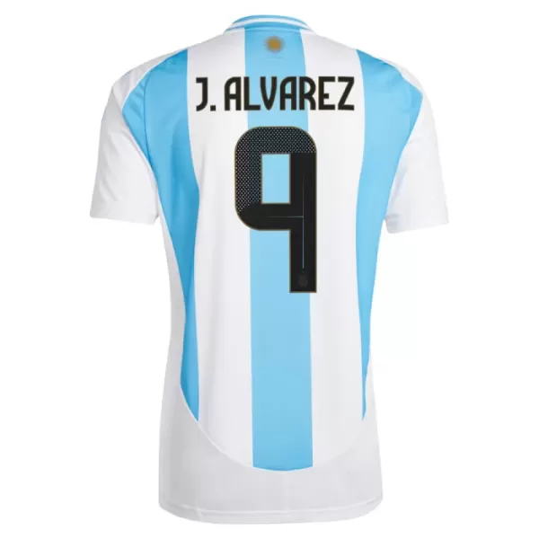 Argentina J. Alvarez 9 Fotbollströja Hemma 2024