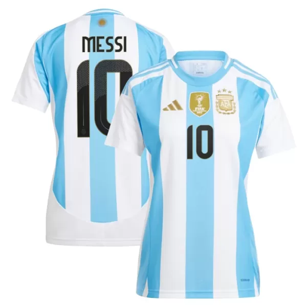 Argentina Messi 10 Fotbollströja Dam Hemma 2024