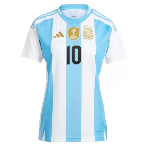 Argentina Messi 10 Fotbollströja Dam Hemma 2024