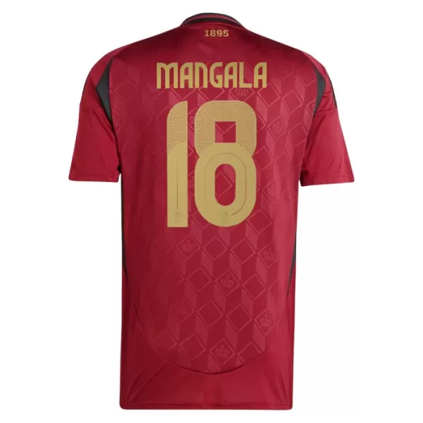 Belgien Mangala 18 Fotbollströja Hemma EM 2024