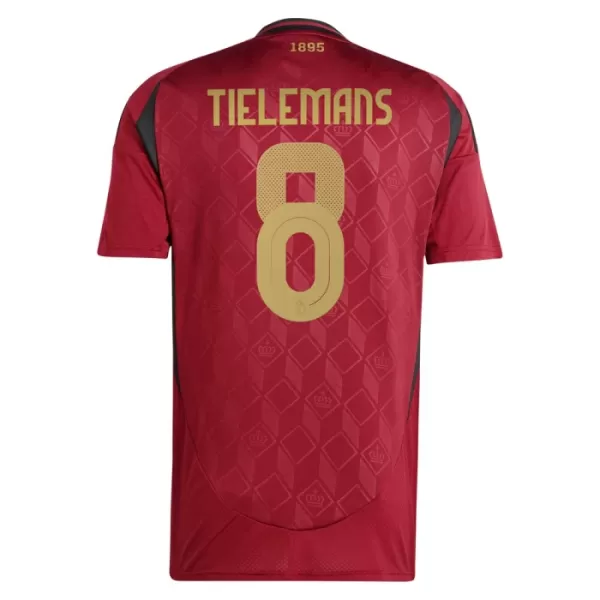 Belgien Tielemans 8 Fotbollströja Hemma EM 2024