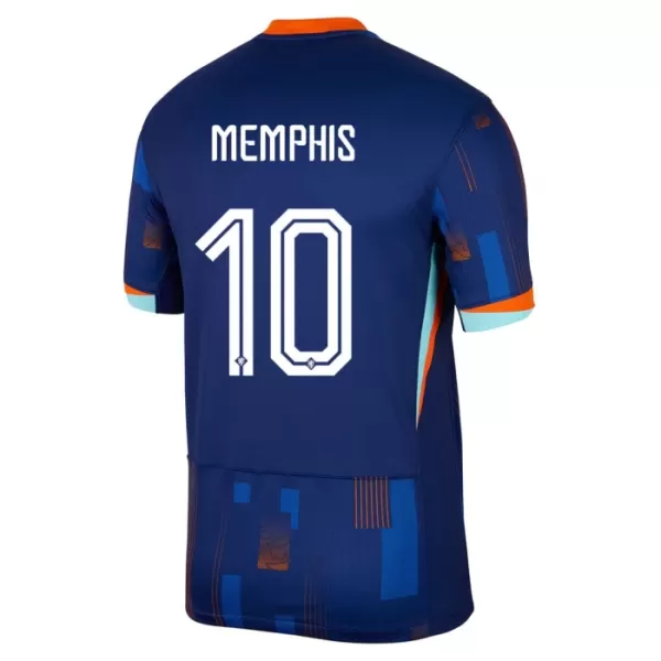 Holland Memphis 10 Fotbollströja Borta EM 2024