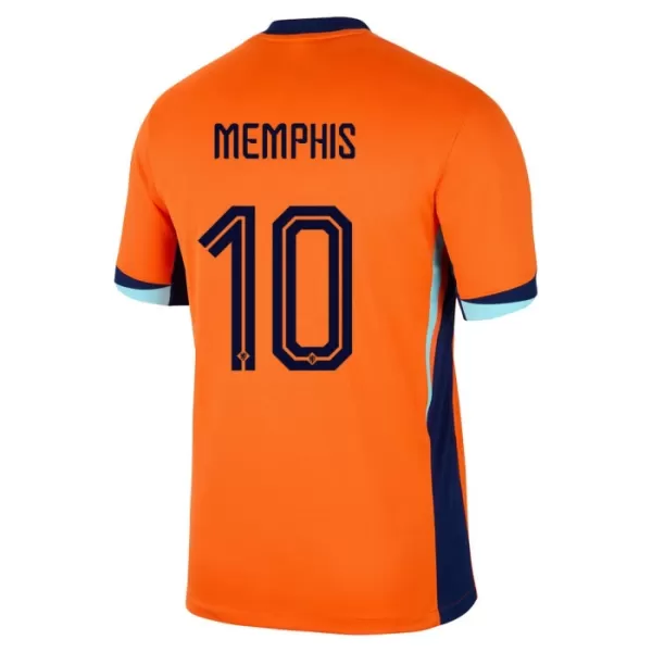 Holland Memphis 10 Fotbollströja Hemma EM 2024