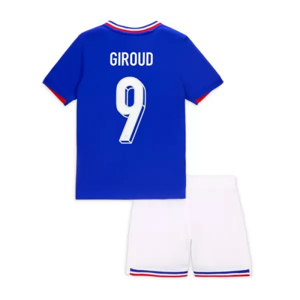 Frankrike Giroud 9 Fotbollströja Barn Hemma EM 2024