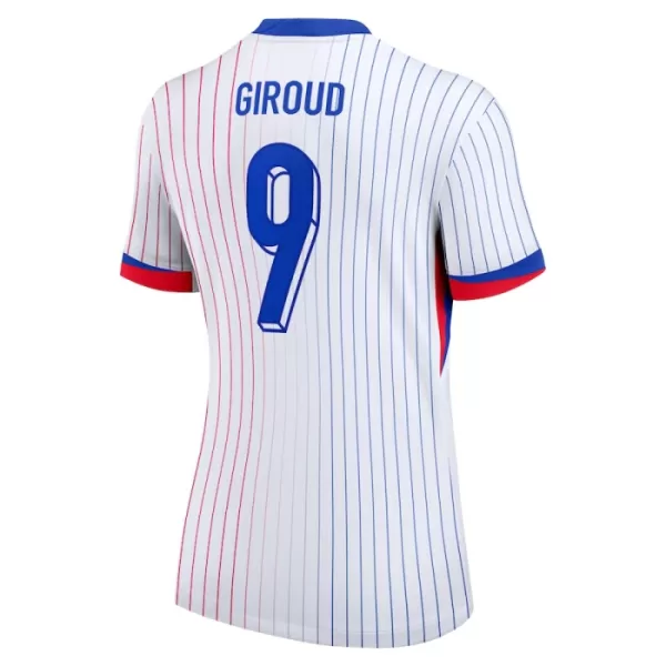 Frankrike Giroud 9 Fotbollströja Dam Borta EM 2024