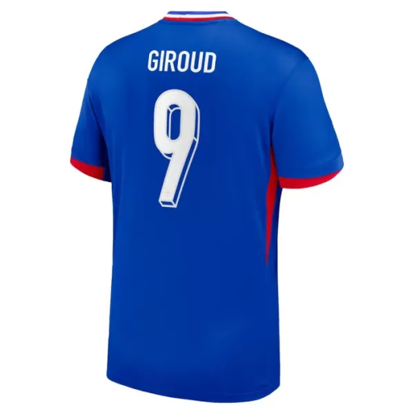 Frankrike Giroud 9 Fotbollströja Hemma EM 2024