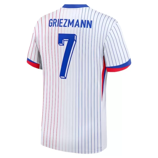 Frankrike Griezmann 7 Fotbollströja Borta EM 2024