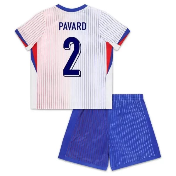 Frankrike Pavard 2 Fotbollströja Barn Borta EM 2024