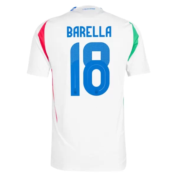 Italien Barella 18 Fotbollströja Borta EM 2024