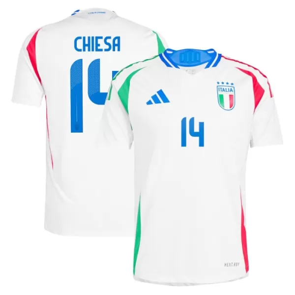 Italien Chiesa 14 Fotbollströja Borta EM 2024