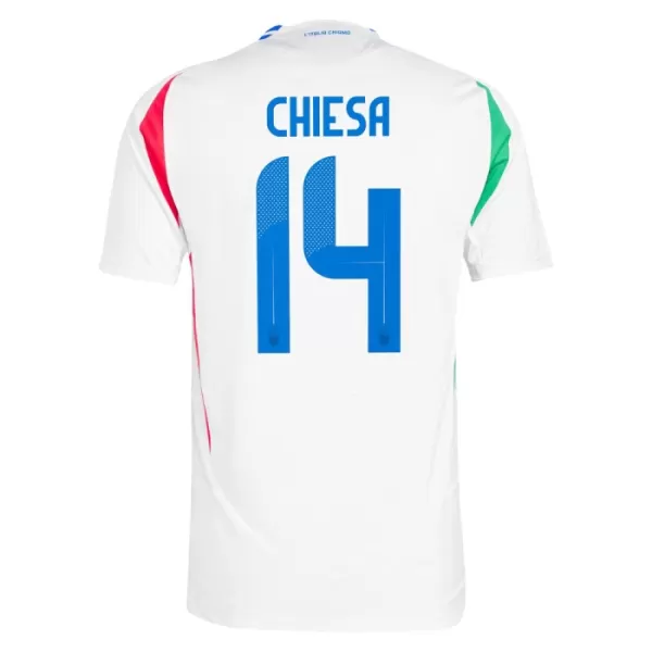 Italien Chiesa 14 Fotbollströja Borta EM 2024