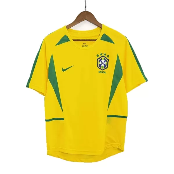 Brasilien 2002-2003 Fotbollströja Hemma Retro