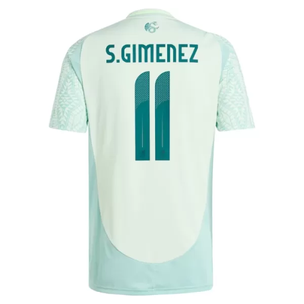 Mexiko Santiago Gimenez 11 Fotbollströja Borta 2024