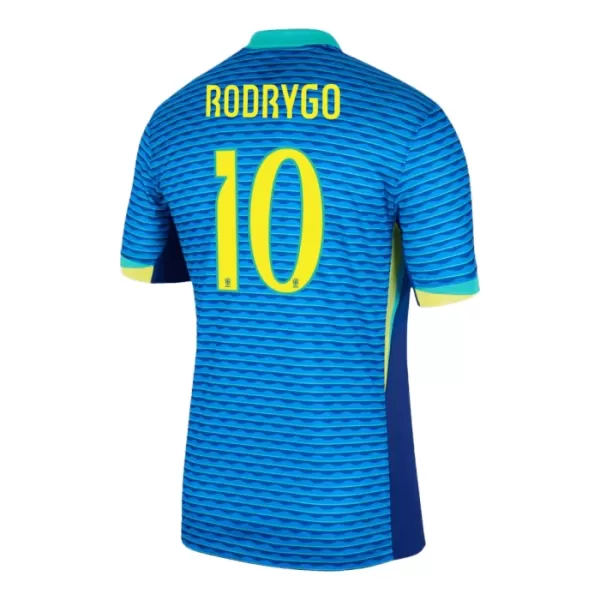 Brasilien Rodrygo 10 Fotbollströja Borta 2024