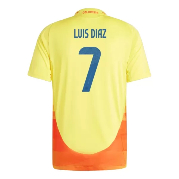 Colombia Luis Díaz 7 Fotbollströja Hemma 2024