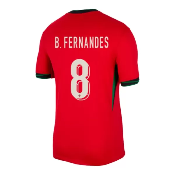 Portugal Bruno Fernandes 8 Fotbollströja Hemma EM 2024