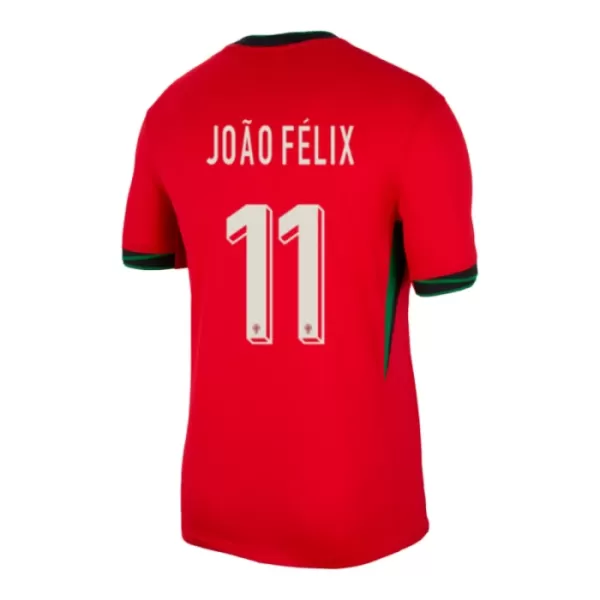 Portugal João Félix 11 Fotbollströja Barn Hemma EM 2024