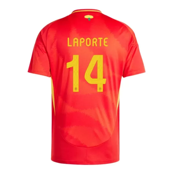 Spanien Aymeric Laporte 14 Fotbollströja Hemma EM 2024