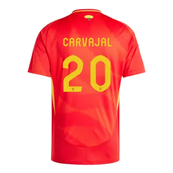 Spanien Daniel Carvajal 20 Fotbollströja Hemma EM 2024