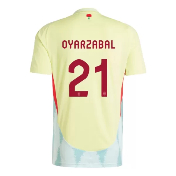 Spanien Mikel Oyarzabal 21 Fotbollströja Borta EM 2024