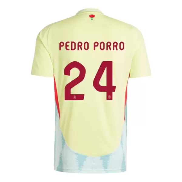 Spanien Pedro Porro 24 Fotbollströja Borta EM 2024