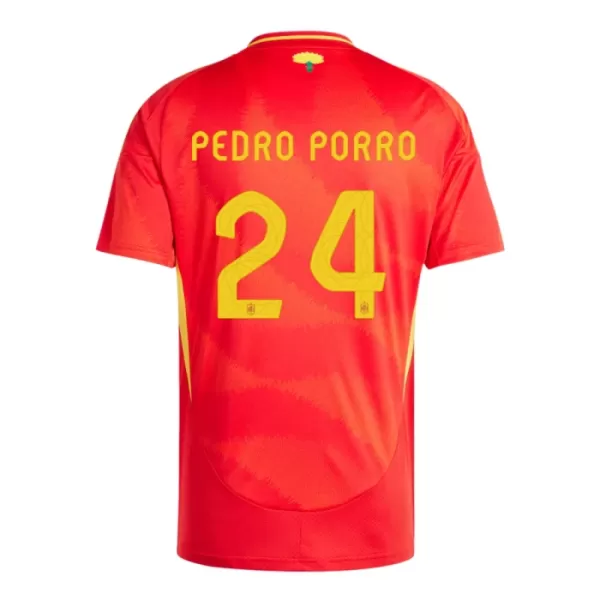 Spanien Pedro Porro 24 Fotbollströja Hemma EM 2024