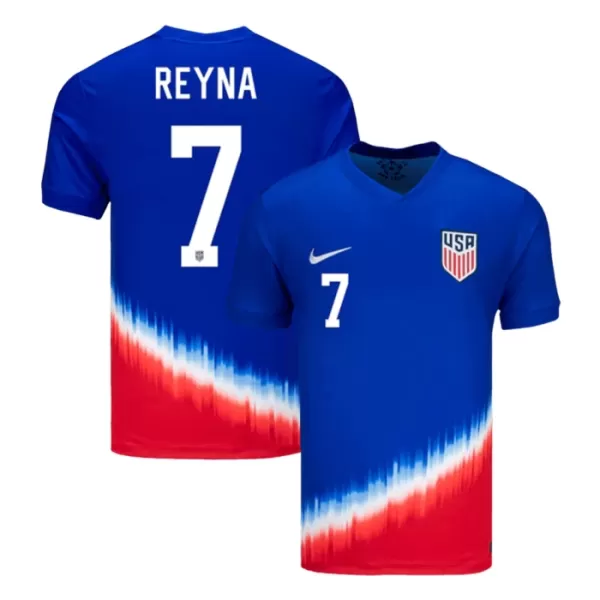 USA Reyna 7 Fotbollströja Borta 2024