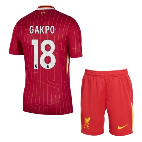 Liverpool Gakpo 18 Fotbollströja Barn Hemma 2024/25