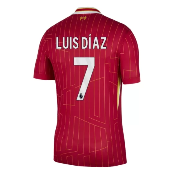 Liverpool Luis Díaz 7 Fotbollströja Hemma 2024/25