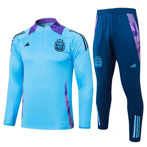 Argentina Träningströjasats Quarter-Zip Barn 2024/25 Blå